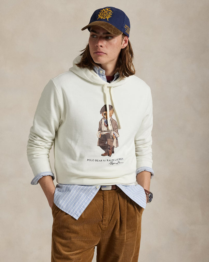 Ralph Lauren Polo Bear Fleece Hoodie | Deckwash White