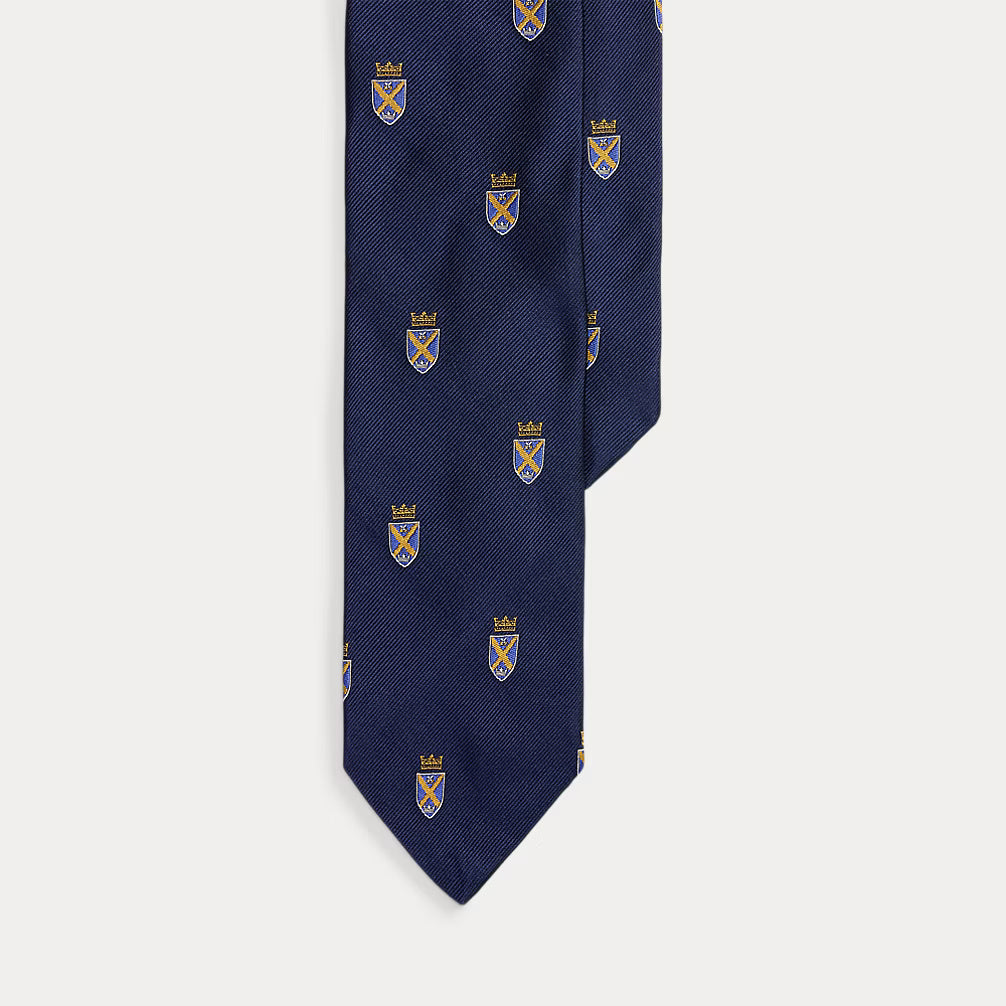 Ralph Lauren Silk Repp Club Tie | Navy
