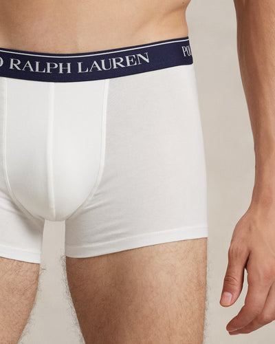 Ralph Lauren Classic Stretch-Cotton Trunk 3-Pack | Red/White/Navy