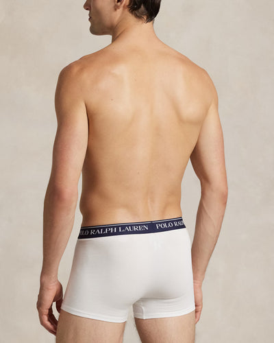 Ralph Lauren Classic Stretch-Cotton Trunk 3-Pack | Red/White/Navy