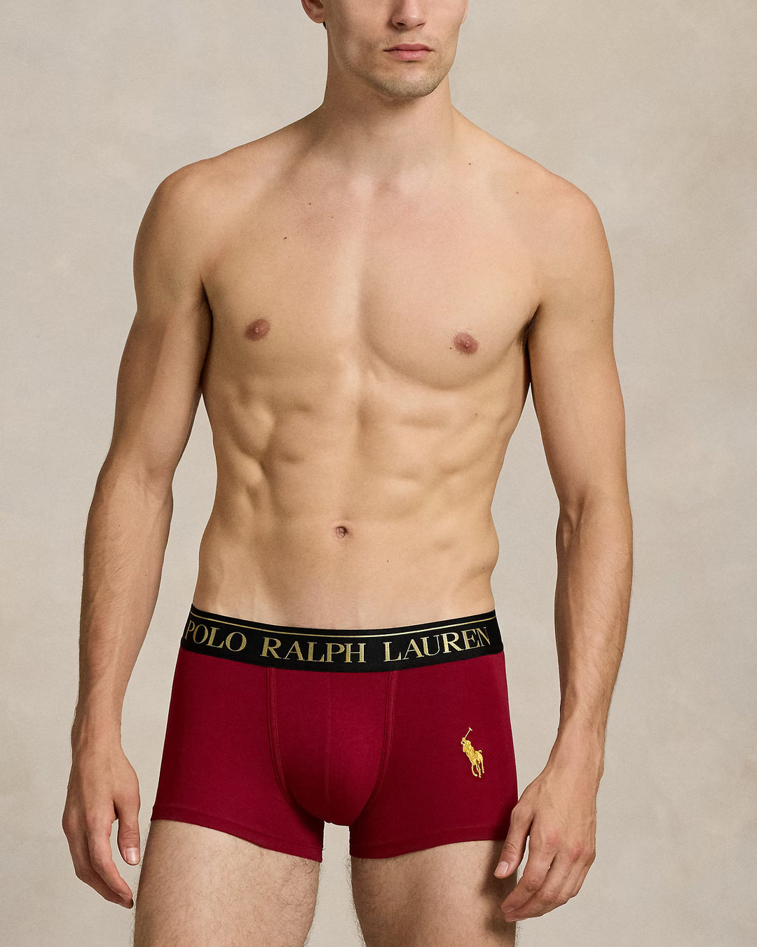Ralph Lauren Stretch Cotton Trunk 2-Pack | Red/Navy
