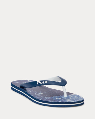 Ralph Lauren Men's Bolt Print Flip-Flop | Indigo