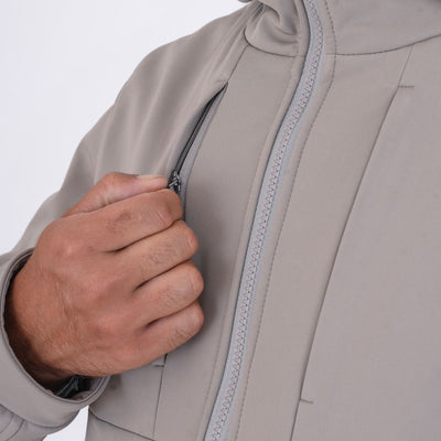 Paul & Shark Re-shark shell Save the Sea Jacket with Moon Badge | Beige