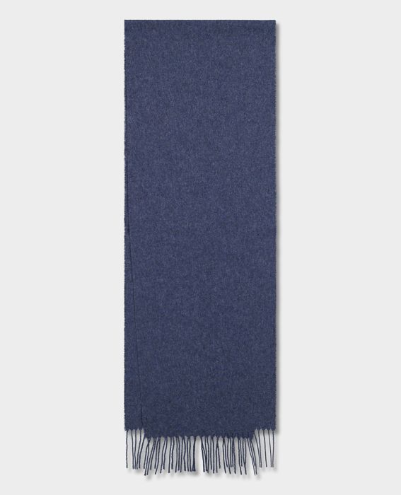 Paul & Shark Wool scarf with Embroidered Logo | Blue