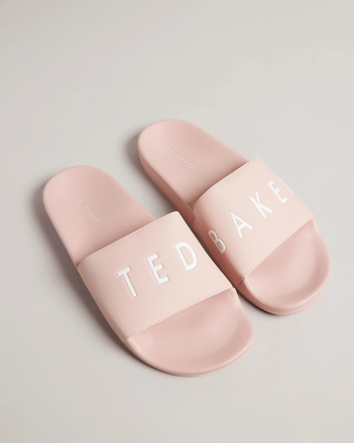 Ted Baker Ased Women's Embossed Flip Flops | Pale Pink