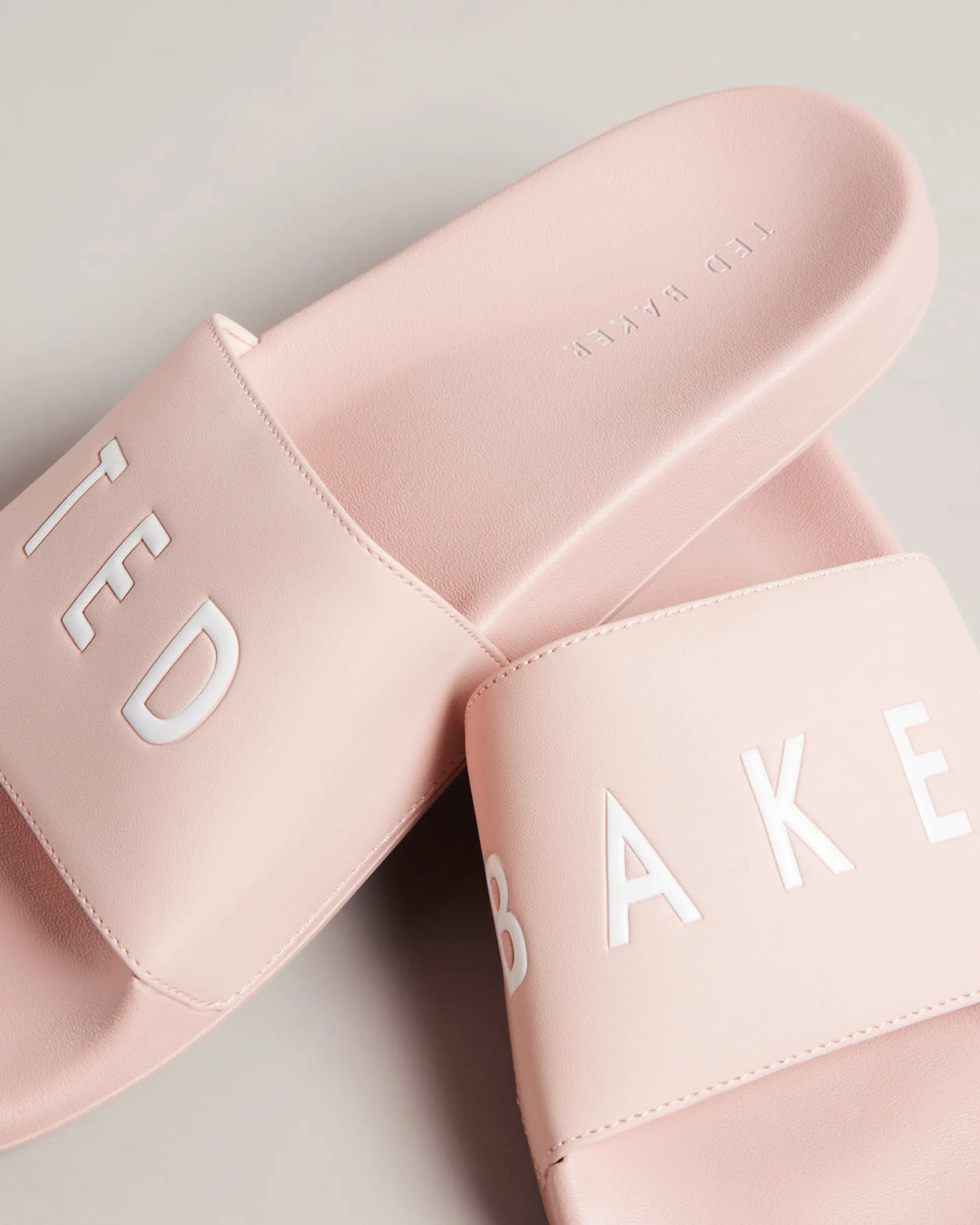 Ted Baker Ased Women's Embossed Flip Flops | Pale Pink