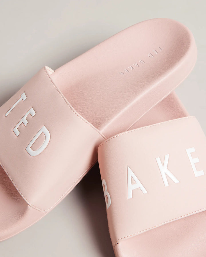 Ted Baker Ased Women's Embossed Flip Flops | Pale Pink