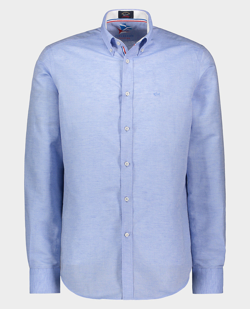 Paul & Shark Linen Cotton Shirt | Light Blue