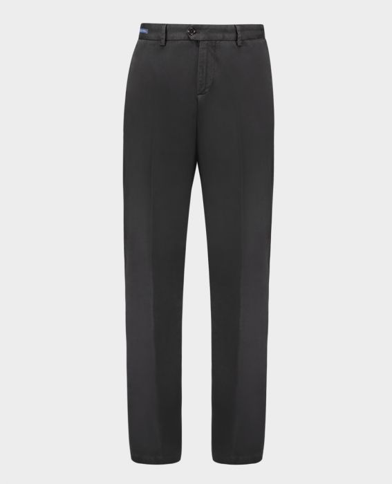 Paul & Shark Trousers Chino Stretch cotton soft touch Shark Fit | Black