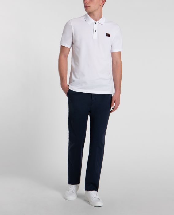 Paul & Shark Trousers Chino Stretch cotton soft touch Shark Fit | Navy
