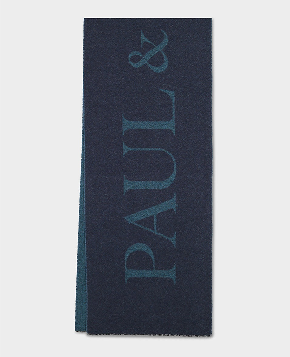 Paul & Shark Wool Scarf | Blue/Blue