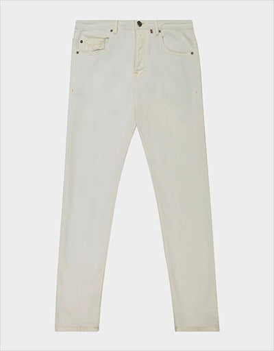 Paul & Shark White Rivet Stretch Organic Cotton Candiani Jeans | White