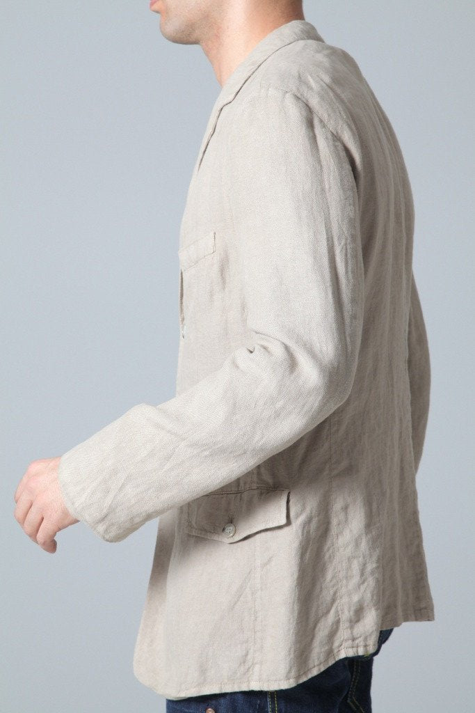 Hugo Boss Men's Jacket Hugo Boss Jacket Linen | BEIGE