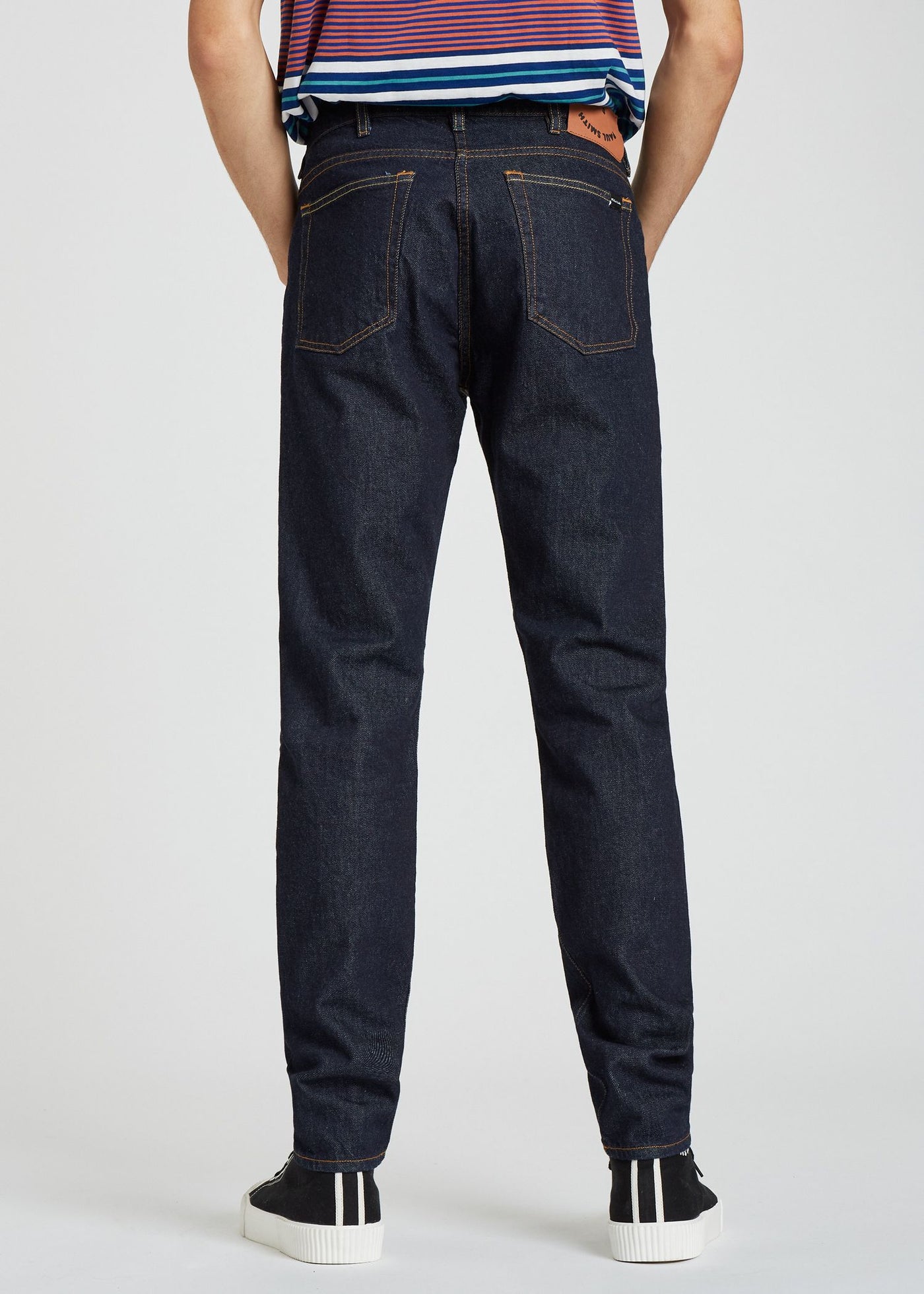 Paul Smith Tapered-Fit Indigo Rinse Cotton 'Authentic Twill' Jeans | Navy