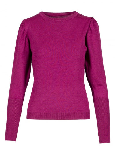 Anonyme Sweater Ruffled Sleeve | Fuchsia