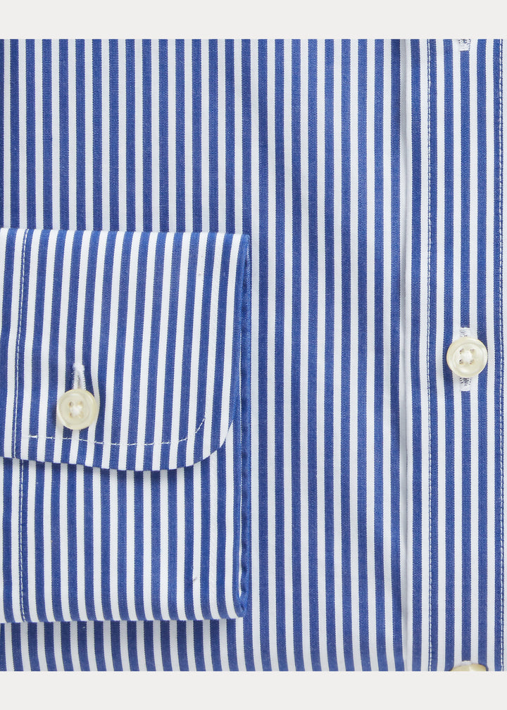 Ralph Lauren Regent Slim Fit Striped Poplin Shirt | Royal/White