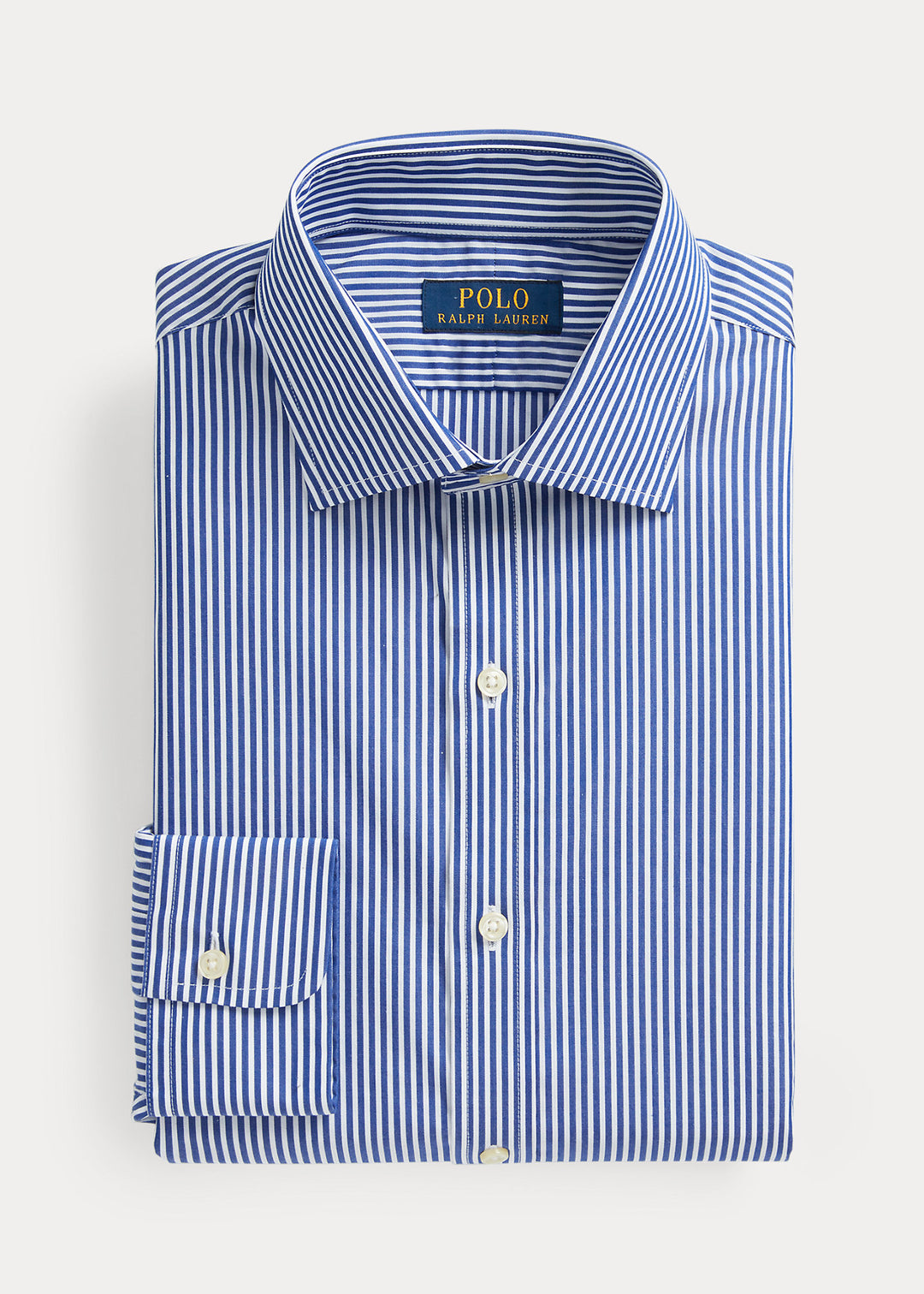 Ralph Lauren Regent Slim Fit Striped Poplin Shirt | Royal/White