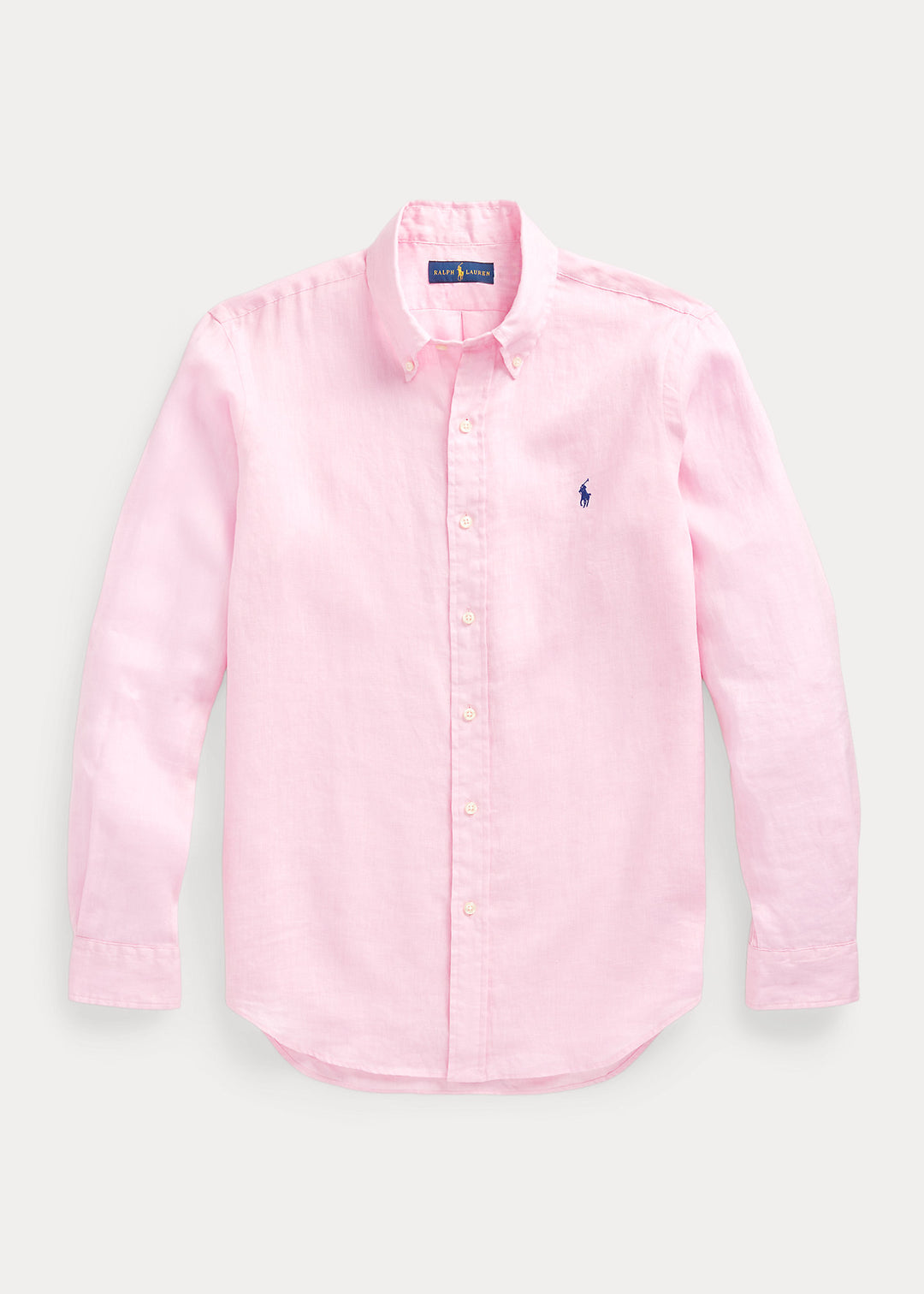 Ralph Lauren Custom Fit Linen Shirt | Carmel Pink
