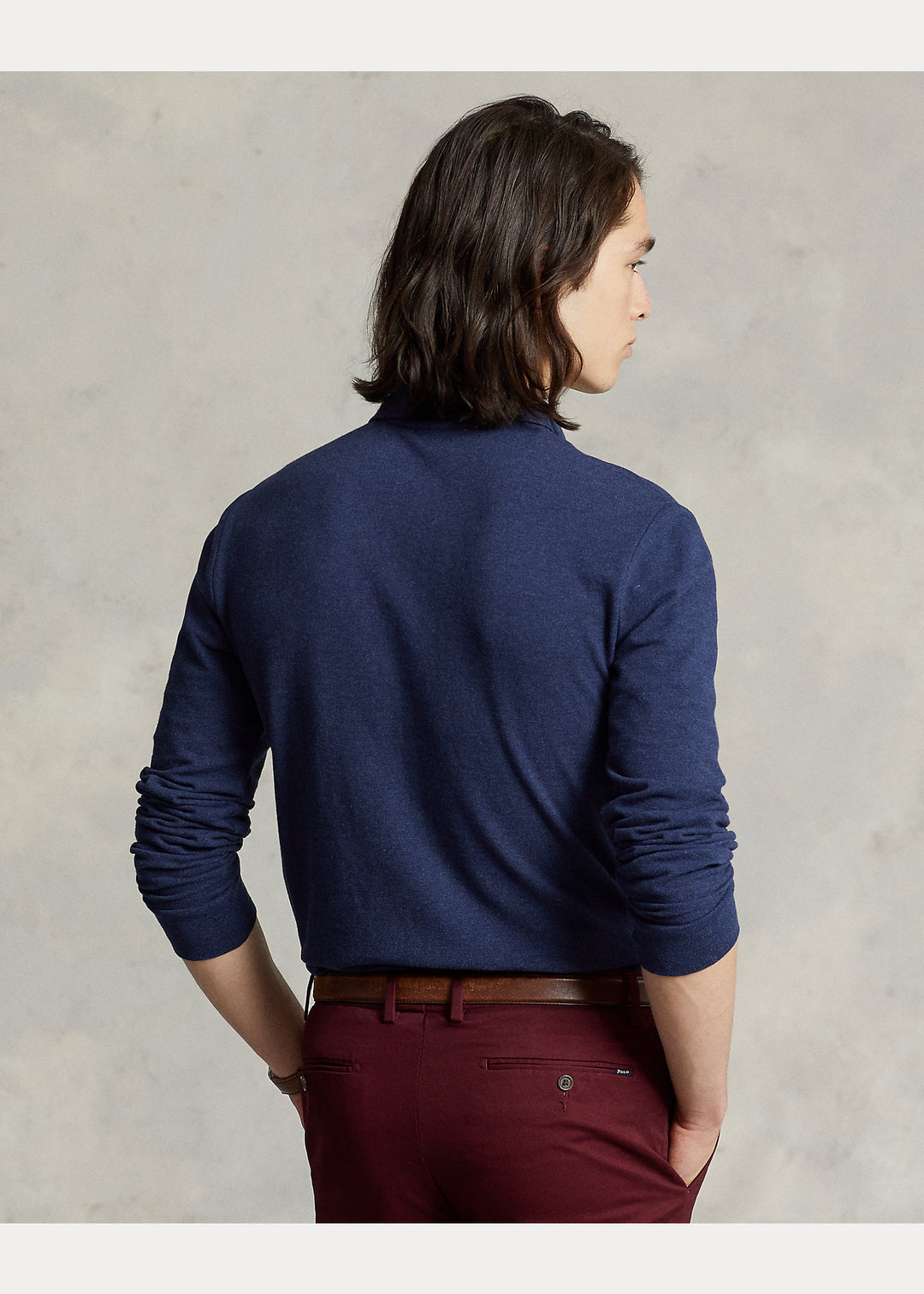 Ralph Lauren Custom Slim Fit Mesh Polo Shirt | Spring Navy