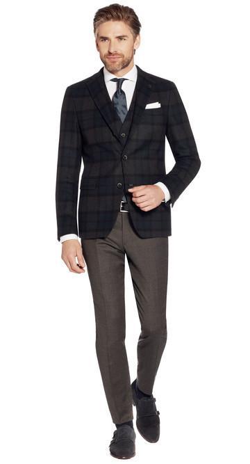 Van Gils Men's Jacket Van Gils Jacket Check Estavan | DARK BLUE